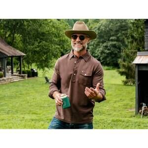 NEW CRIQUET long sleeve players shirt in espresso martini